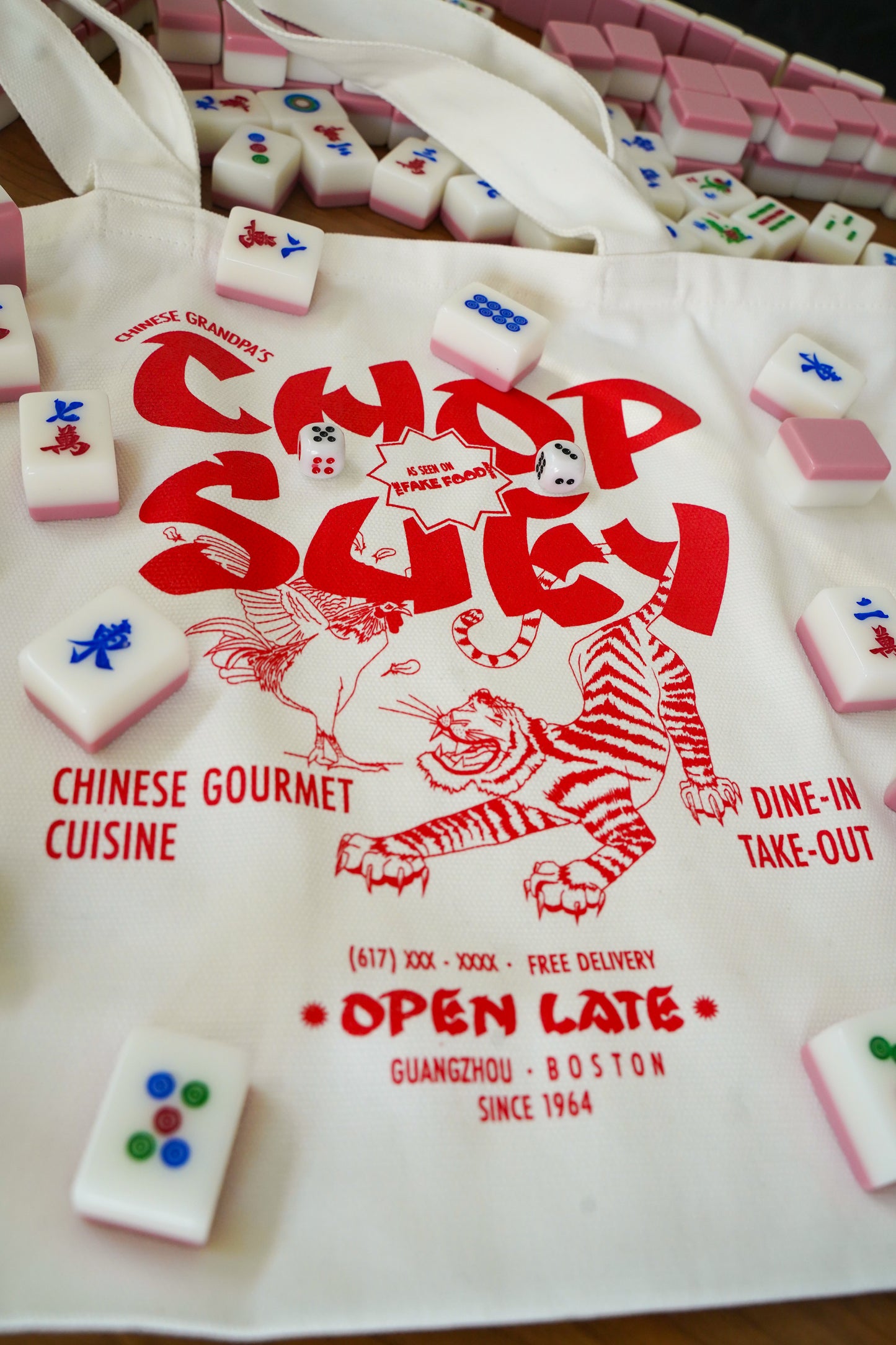 Chinese Grandpa Chop Suey Tote Bag