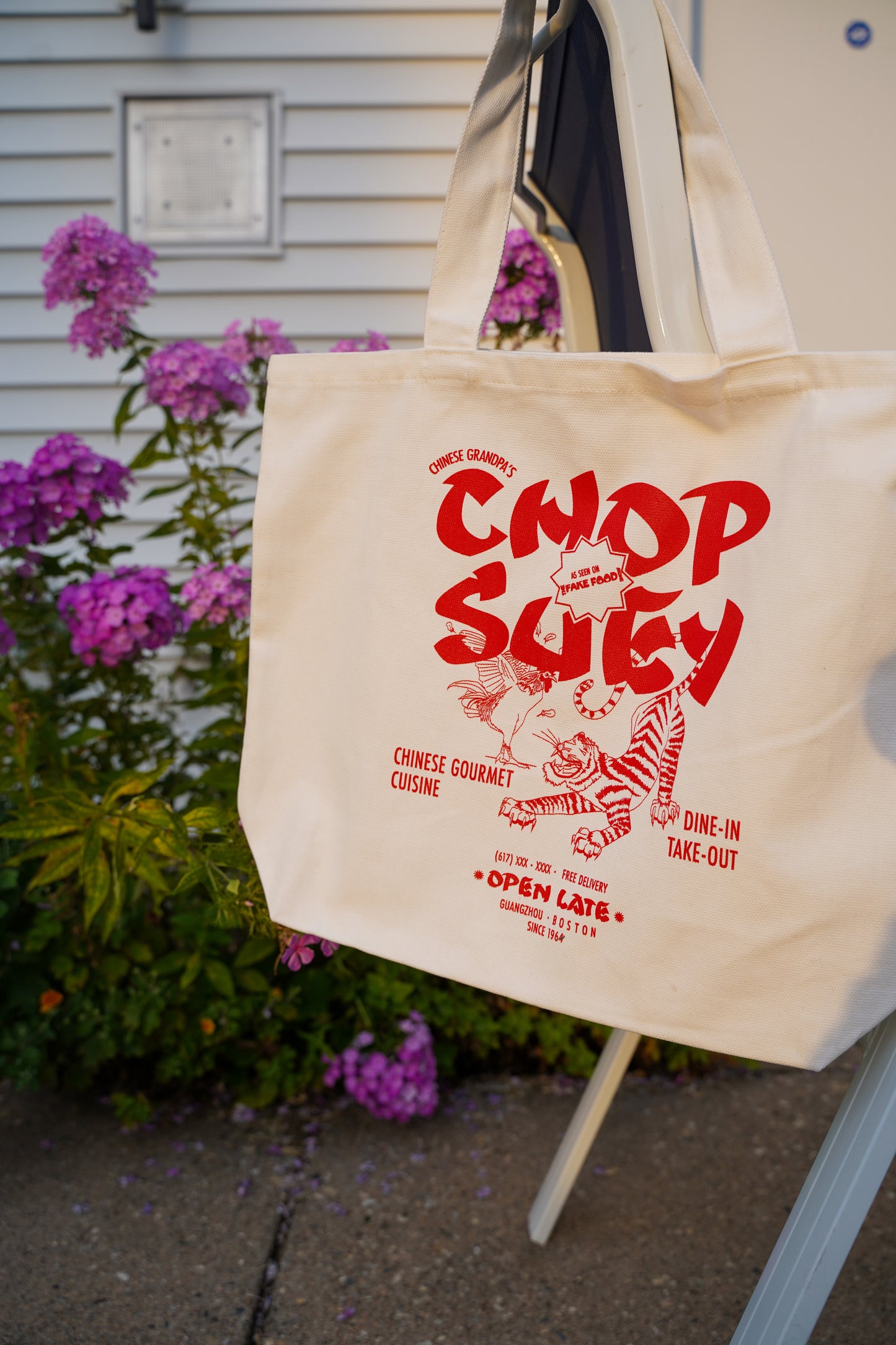 Chinese Grandpa Chop Suey Tote Bag