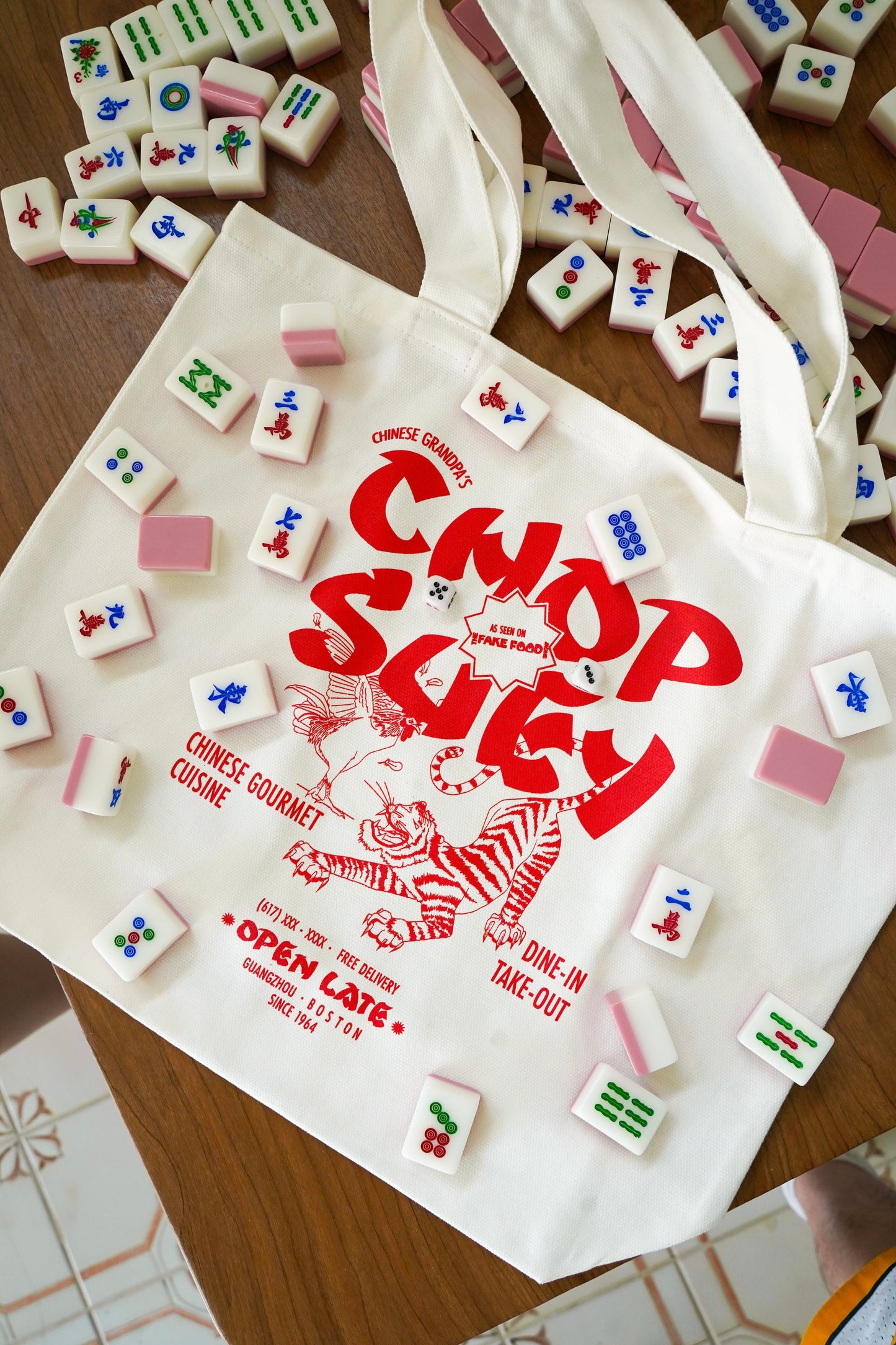 Chinese Grandpa Chop Suey Tote Bag