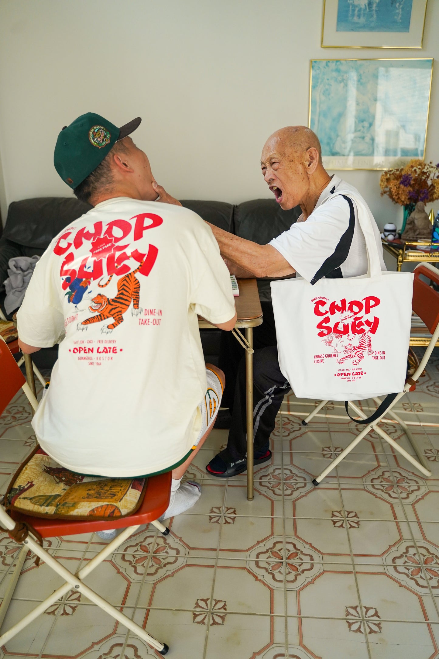 Chinese Grandpa Chop Suey Tote Bag